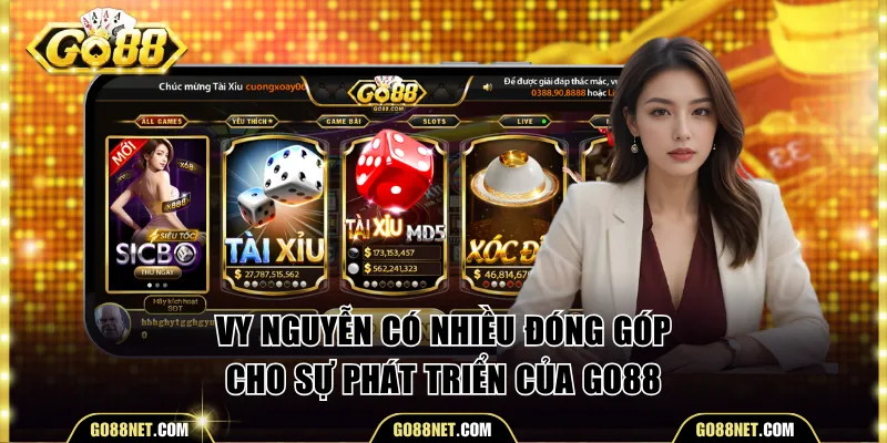 Vy Nguyễn có nhiều đóng góp cho sự phát triển của cổng game 